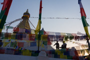 22 - Coucher de soleil sur le Stûpa de Bodhnath